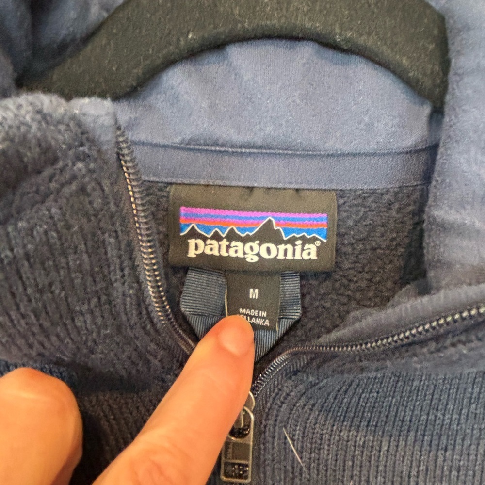 Patagonia Women's Navy Better Sweater Zip-Up Jacket Medium Sale - Picture 3 of 5